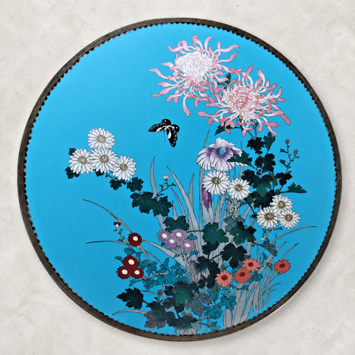 Cloisonné teller japan - cloisonné-teller,