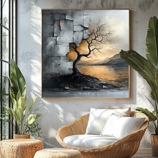 Leinwand Bild Landschaft Baum