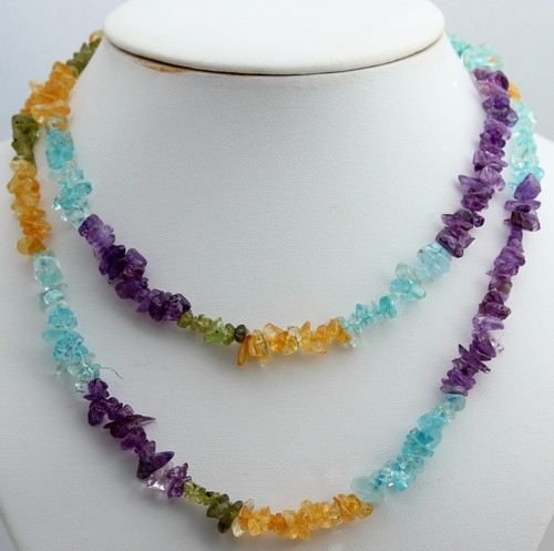 Multicolour edelstein kette - ,