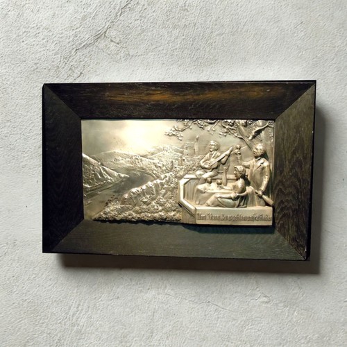 Jugendstil silber wandrelief - jugendstil,