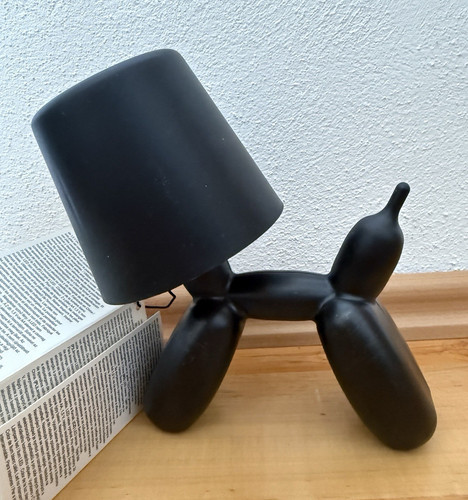 Moderne dekofigur hund - dekofigur, schwarz