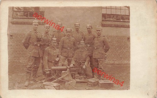 Fotokarte soldaten mit - fotokarte, 1.wk