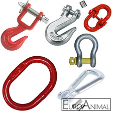 Parallel-Haken Aufhänge-Ringe Schäkel f. Forstkette Schleifkette Chokerkette