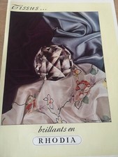 Werbung Ad 1935 Marrakesch Marokko Hotel Mamounia / Stoff Rodia - 3020