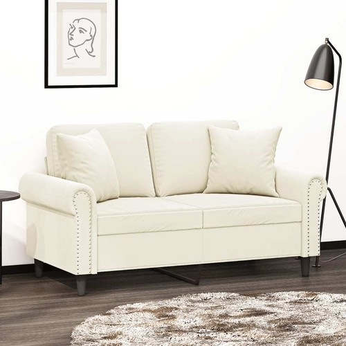 Sitzer sofa mit zierkissen - mit,