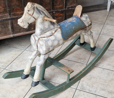 altes Holz Schaukelpferd antik Holzschaukelpferd