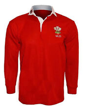 Wales Rugby Shirt ROT Retro