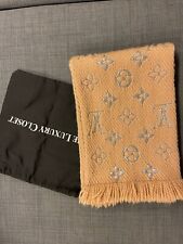 Louis Vuitton Schal Beige Logomania shine scarf, Wolle und Seide Schal