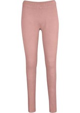 Gerippte Thermo-Leggings mit Rippbund Gr. 32/34 Vintagerosa Damenleggings Neu*