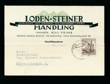 Geschäfts-Postkarte 1965 aus