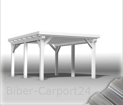 300x600cm biber einzel carport - biber, einzel-carport