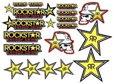 MOTO CROSS ENERGY DECAL Aufkleber DRINK STICKER KIT 21pc ROCKSTAR MXGP 