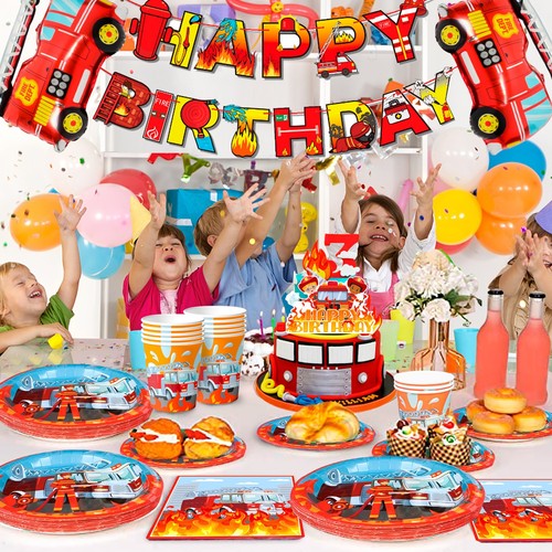 Feuerwehrauto geburtstag deko - geburtstag,