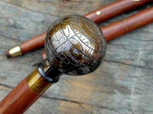 Antik messing kugel - messing,