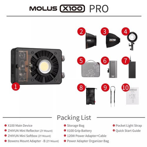 Zhiyun molus x100 - molus, pro