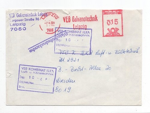 Ddr brief absenderfreistempel - brief,