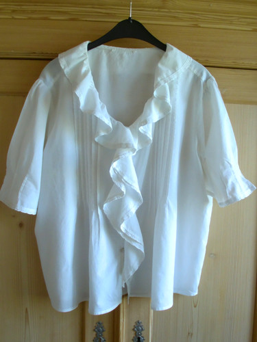Trachtenbluse weiß 4xl - trachtenbluse, gr.4xl/48