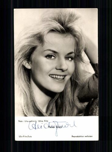 Heidi brühl autogrammkarte - heidi,