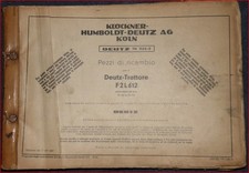 Deutz Schlepper F2L 612  Ersatzteilliste