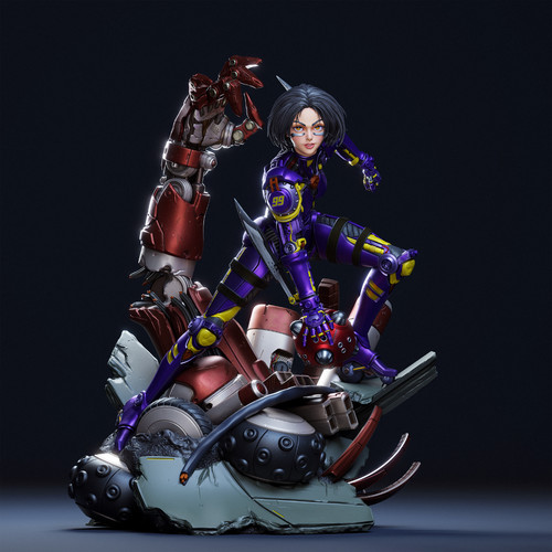 Alita battle angel druck - angel,