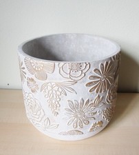 Übertopf Beton grau