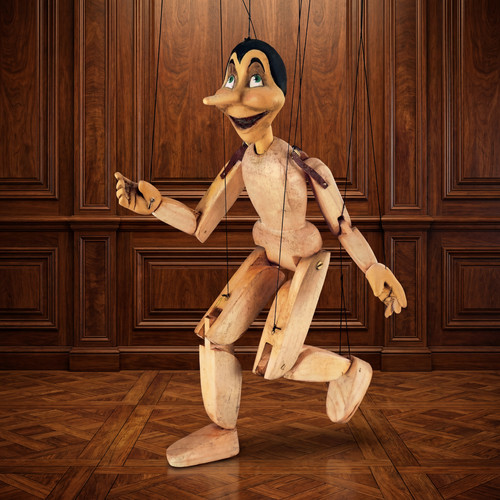 Folk art marionette pinocchio - art,