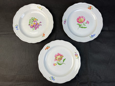 3x Meissen  Teller Bunte Blume