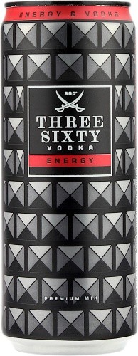 Three sixty vodka energie - three,