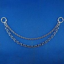 Scharivari Charivari Kette Erbskette Scharivari Uhrenkette Edelstahl silber