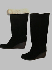 Wildleder stiefel mit - wildleder-stiefel,