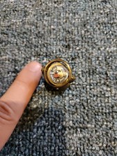 Kompass Aus Messing drehbar 80er Jahre 30 mm Hoch