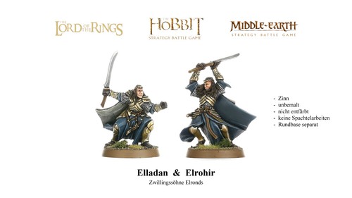 Unbemalt elladan und elrohir - unbemalt,