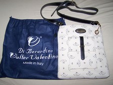 Walter Valentino Tasche (Di Berardino) in Weiß neu, unbenutzt