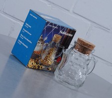 Glas Erdnußkanne Erdnußspender Portionierer Nußkanne Vintage 1970er J. in OVP