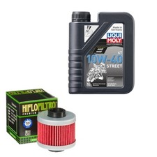 Peugeot Elyseo 125 DT VGA G2AB Bj. 2000, LM 10W-40 Street 1L, HiFlo Ölfilter Set