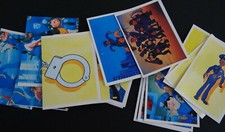 25 Stück Panini Sammelbilder Police Academy 1991 Konvolut Stickers + 1 Leertüte