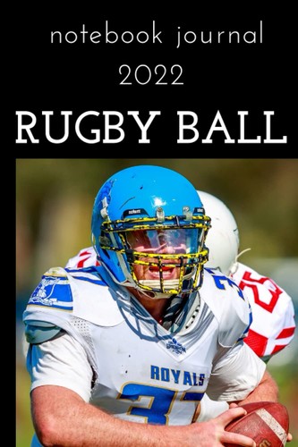 Rugby ball notizbuch journal - ball:,