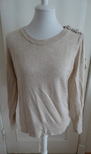 Himmelblau by Lola Paltinger beiger Pullover mit tollen Details Gr.38