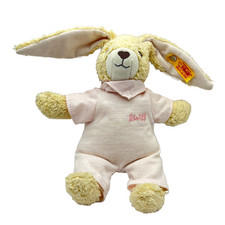 ⚡️ Steiff  Hase Stofftier  Spieluhr 20 CM Rosa 237584 Rabbit Hoppel