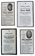 4x Sterbebild death card