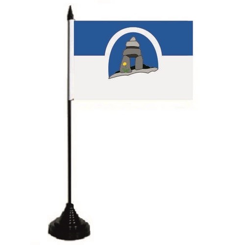 Tischflagge franco nunavut - tischflagge,