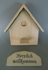 Vogelhaus Gartenstecker zum Fertigmachen Basteln Bemalen Verarbeitung