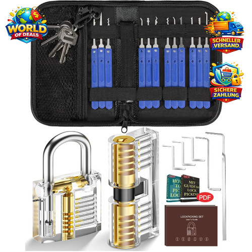 Lockpicking set teilig - lockpicking,