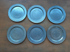 6 Zinn Untersetzer ha ha Rein