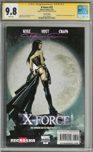 Force cgc 9 8 - x-force, signature
