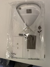 Seidensticker Schwarze Rose Herren Langarmhemd Weiß Slim Fit 45 XXL Neu OVP