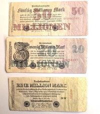 1923 Geldscheine Papiergeld 1