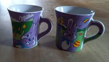 2 Stück Kaffeebecher - Milka - Ostern  Nr. 1 + 3