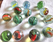 Konvolut Schöne Alte Murmel  Glasmurmeln