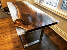 Weiß Epoxid Harz Ess Table